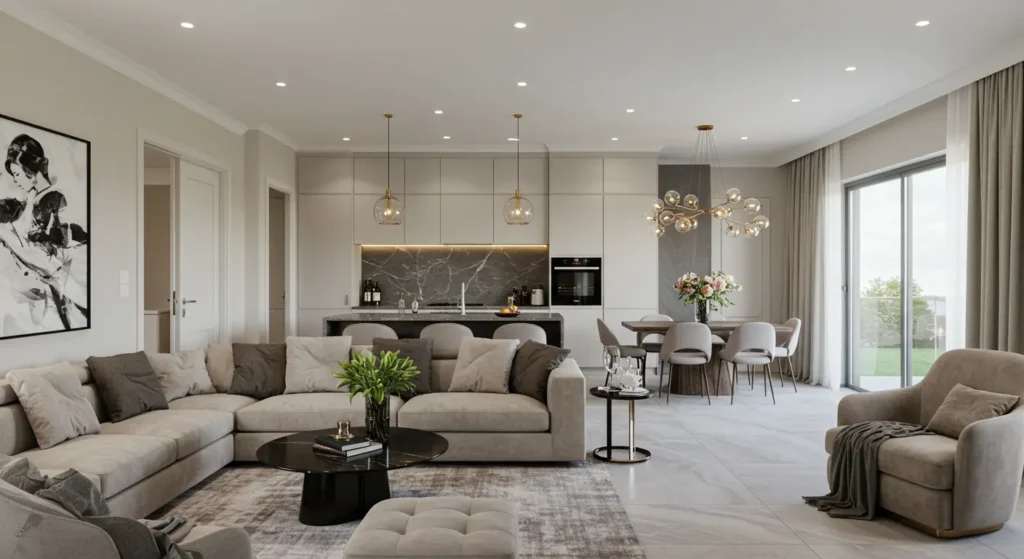 Modern Villa Construction interior works